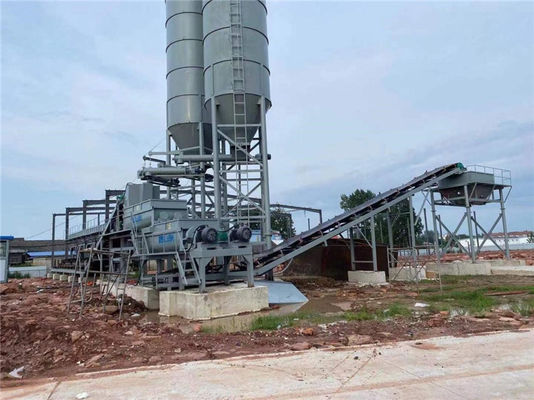 kualitas  180KW Soil Cement Mixing Plant Stabilized Soil Mixing Equipment High Accurate pabrik