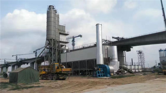 kualitas  40-400TPH Asphalt Batch Mix Plant With Hot Aggregate Bin Fully Automated pabrik