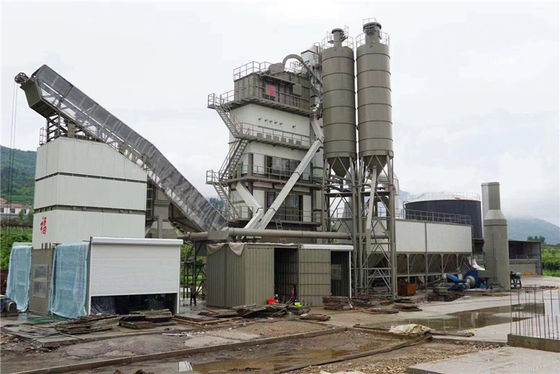 kualitas  120TPH Automated Stationary Asphalt Mixing Plant Environmental Protection pabrik