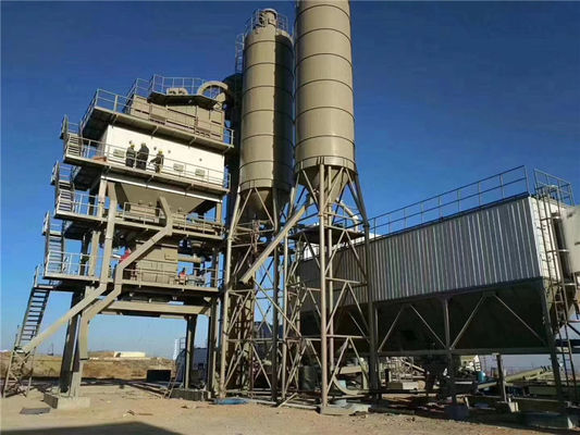 Ramah Lingkungan 220V 480V Bitumen Mixing Plant Untuk Ukuran Agregat 0-60mm