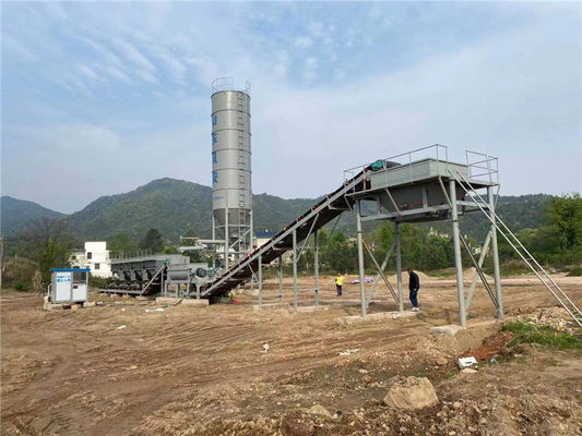 600t/H Stasiun Pencampuran Tanah Stabil Peralatan Pabrik Pencampur Lapisan Air Stabil