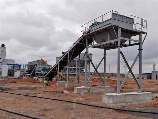 Pabrik Pencampuran Semen Tanah Pengukuran Komputerisasi 140KW 500t / H Efisiensi Tinggi