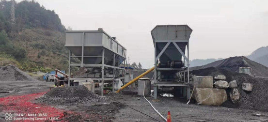 Stasiun pencampuran air stabil bergerak tanpa fondasi